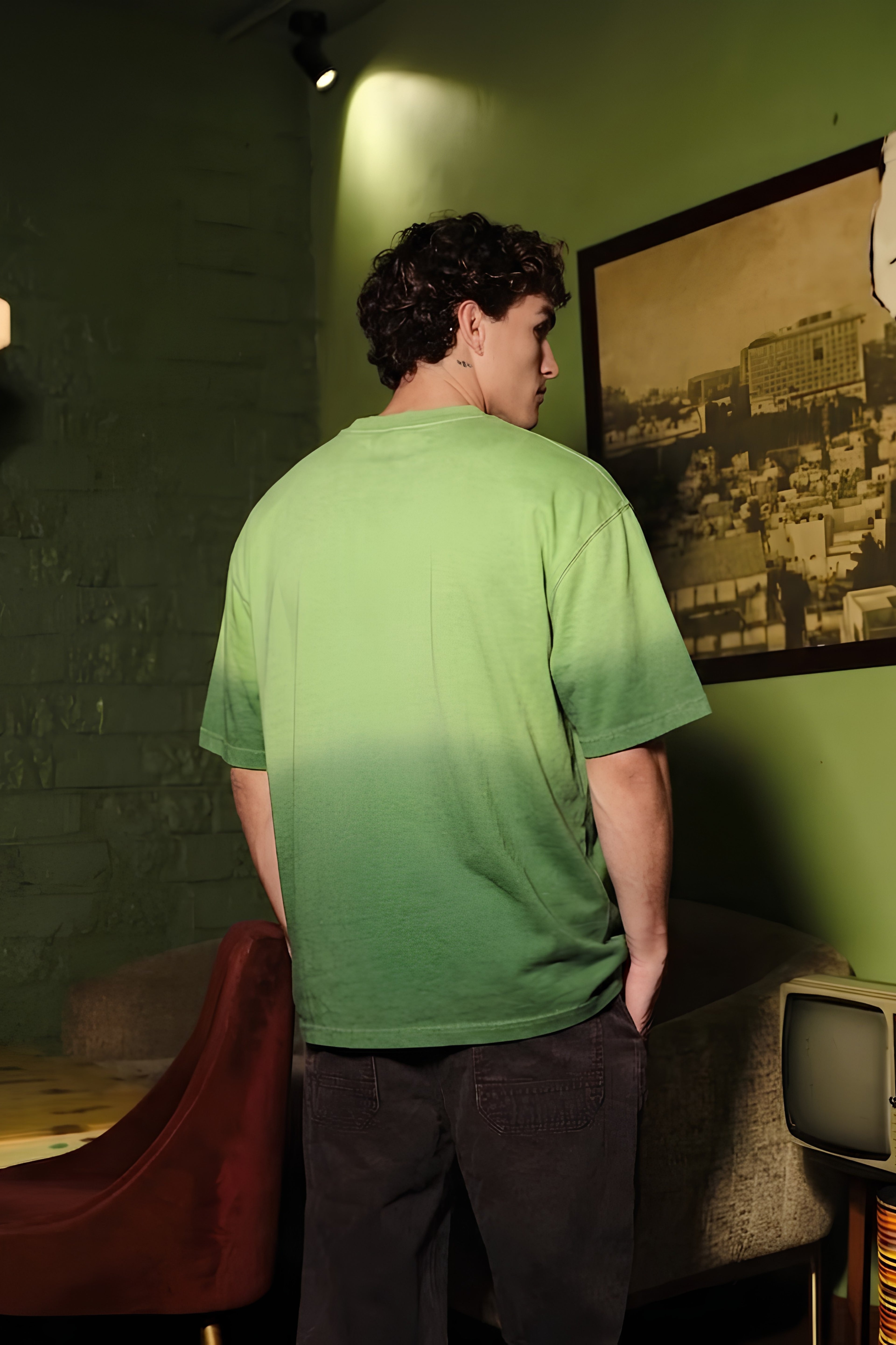 Oversized Forest Green T-Shirt - EKVER Alpha