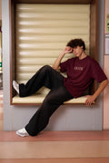 Oversized Maroon T-Shirt - EKVER Monarch