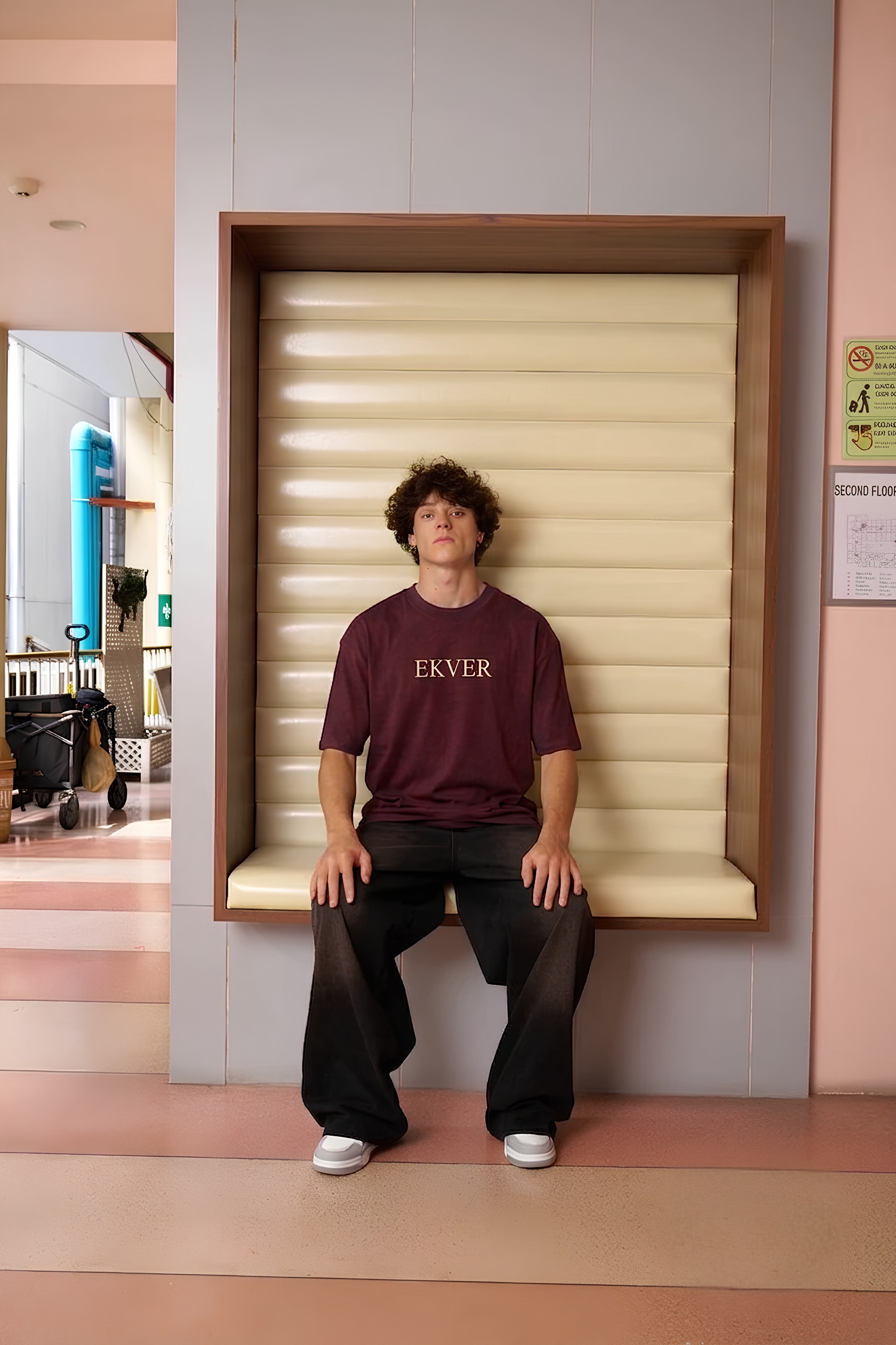 Oversized Maroon T-Shirt - EKVER Monarch