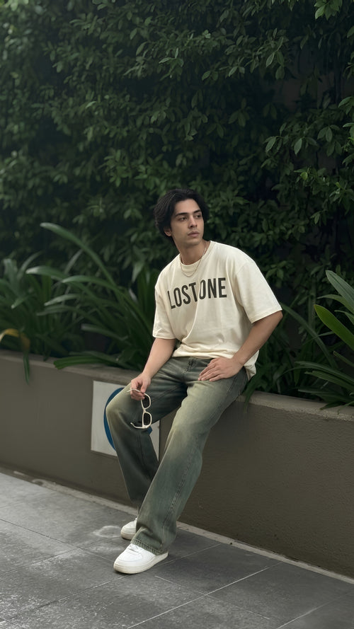 Butter Yellow Oversized T-Shirt - EKVER Lost One Heavyweight