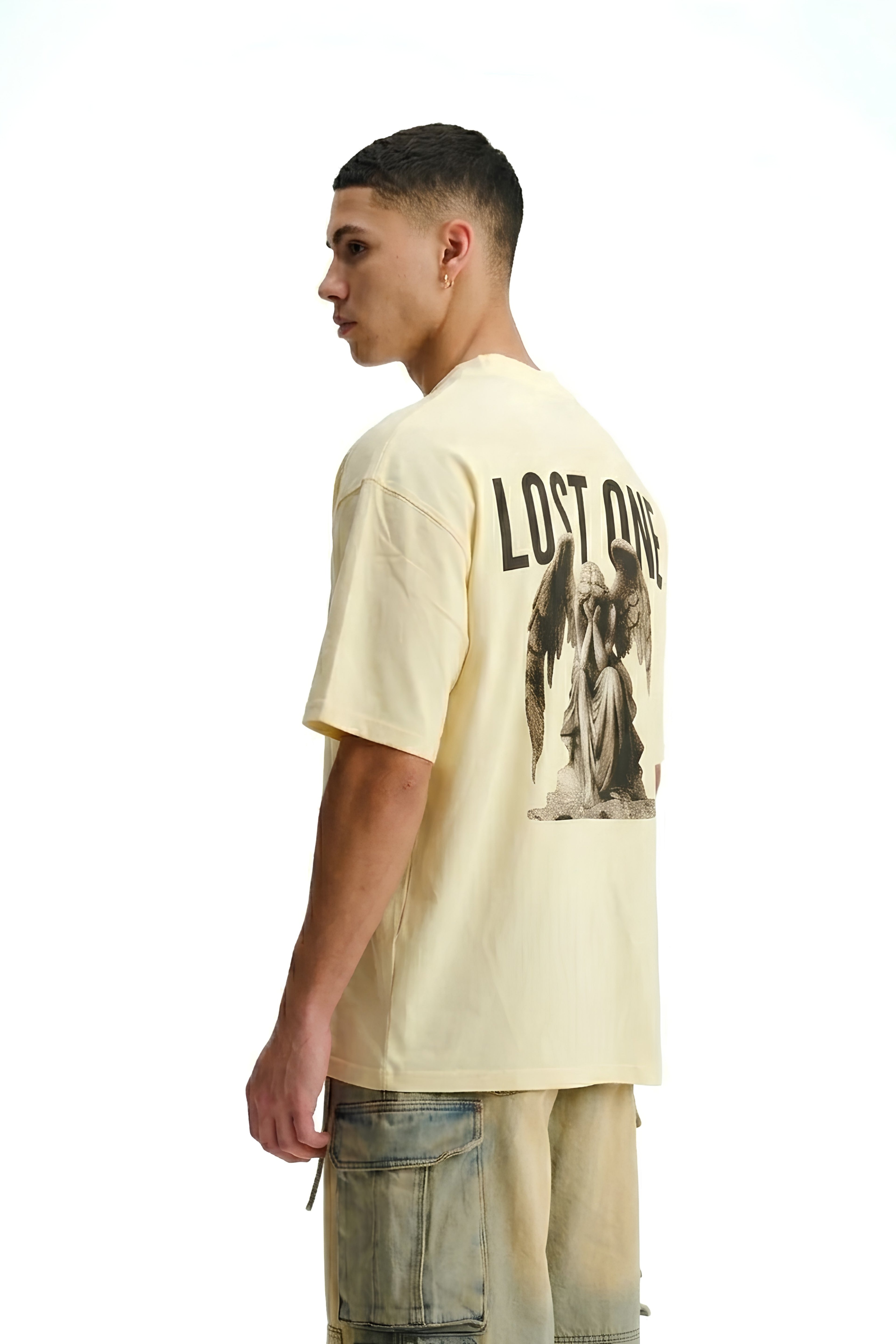 Butter Yellow Oversized T-Shirt - EKVER Lost One Heavyweight