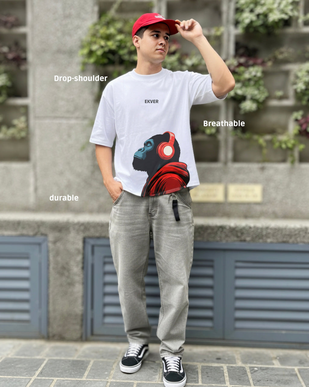 Apex Noise Unisex Oversized T-Shirt - White