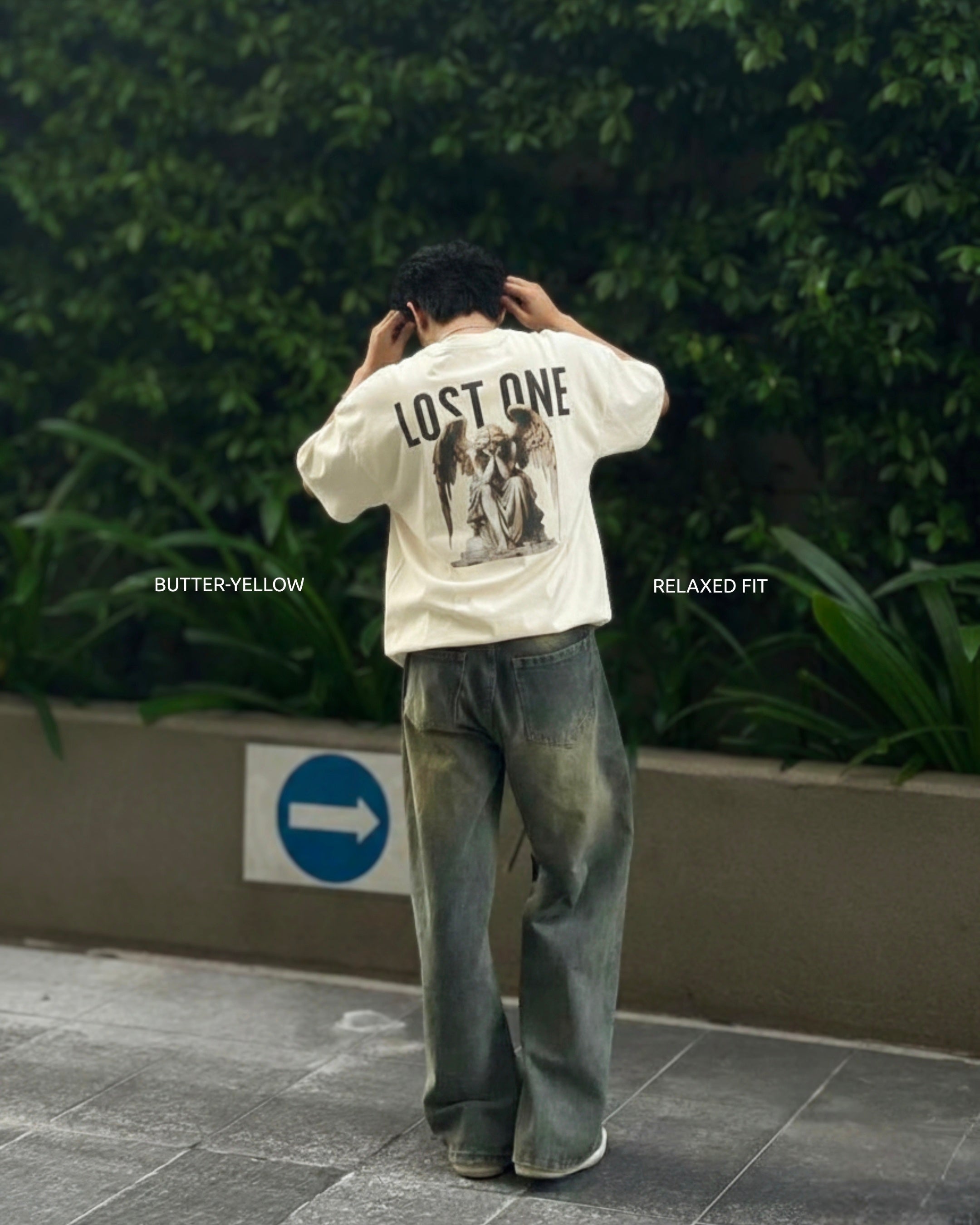 Lost One Unisex Oversized T-Shirt - Butter Yellow