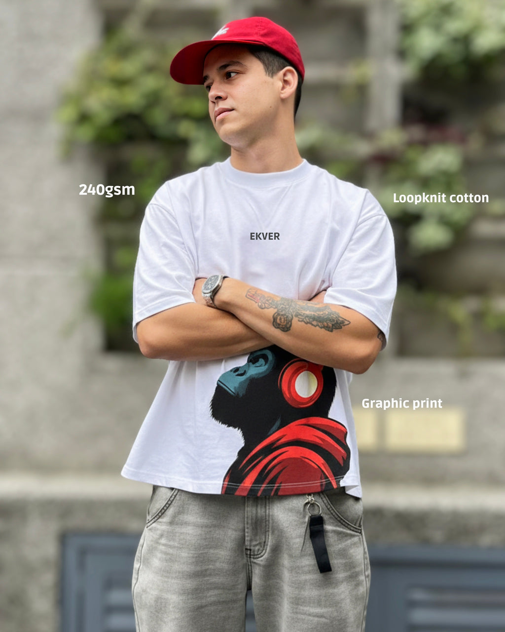 Apex Noise Unisex Oversized T-Shirt - White