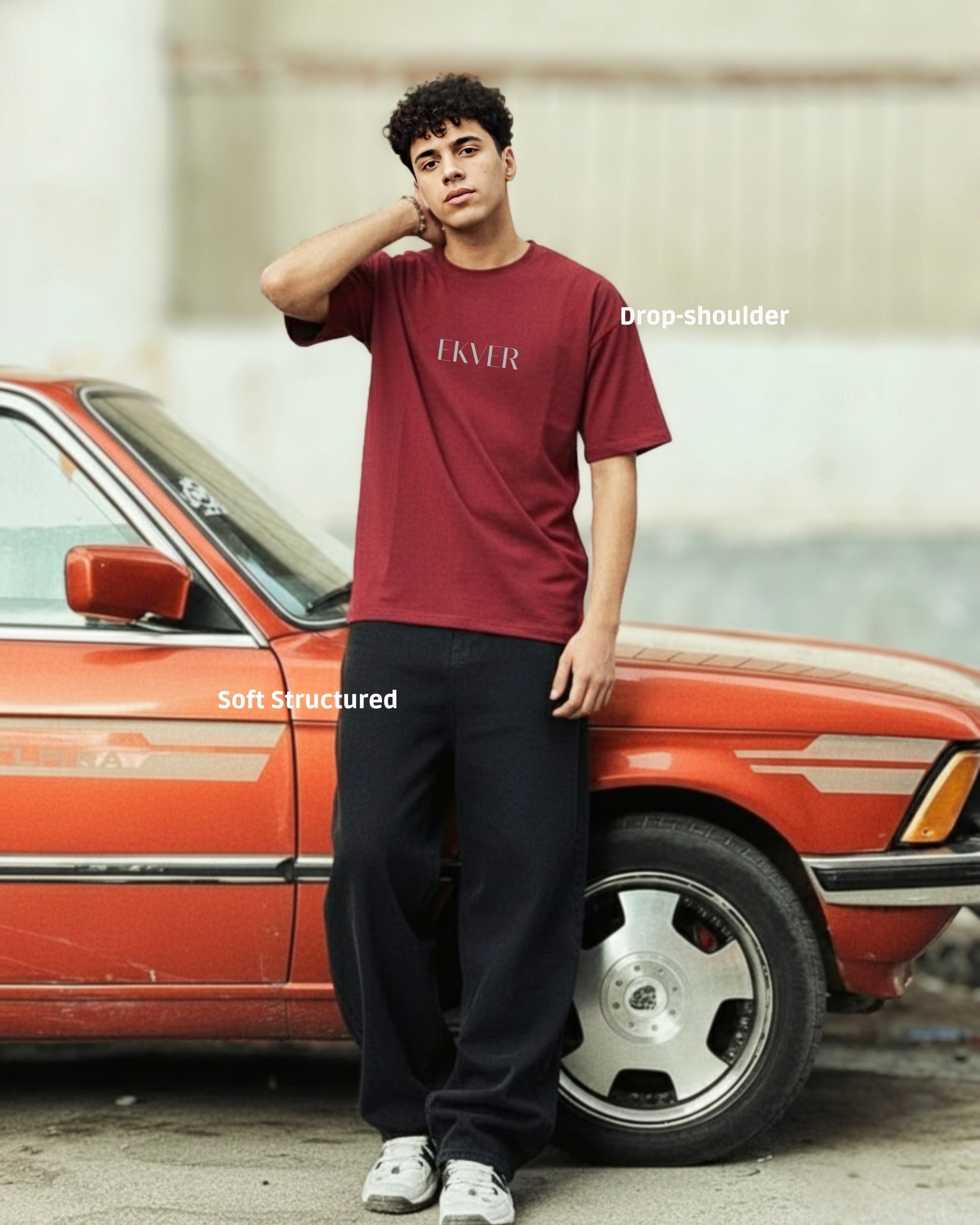 Monarch Maroon Unisex Oversized T-Shirt