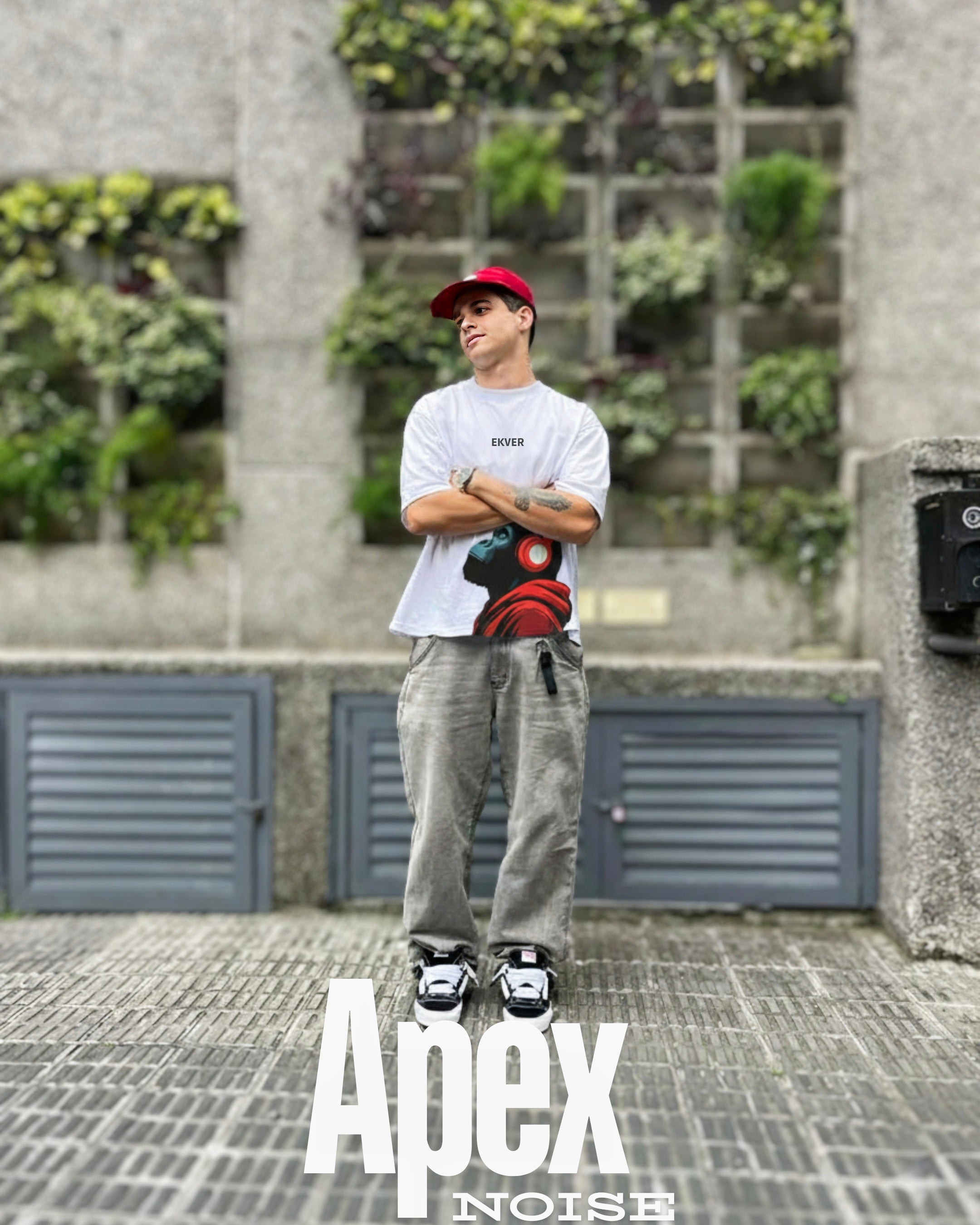 Apex Noise Unisex Oversized T-Shirt - White