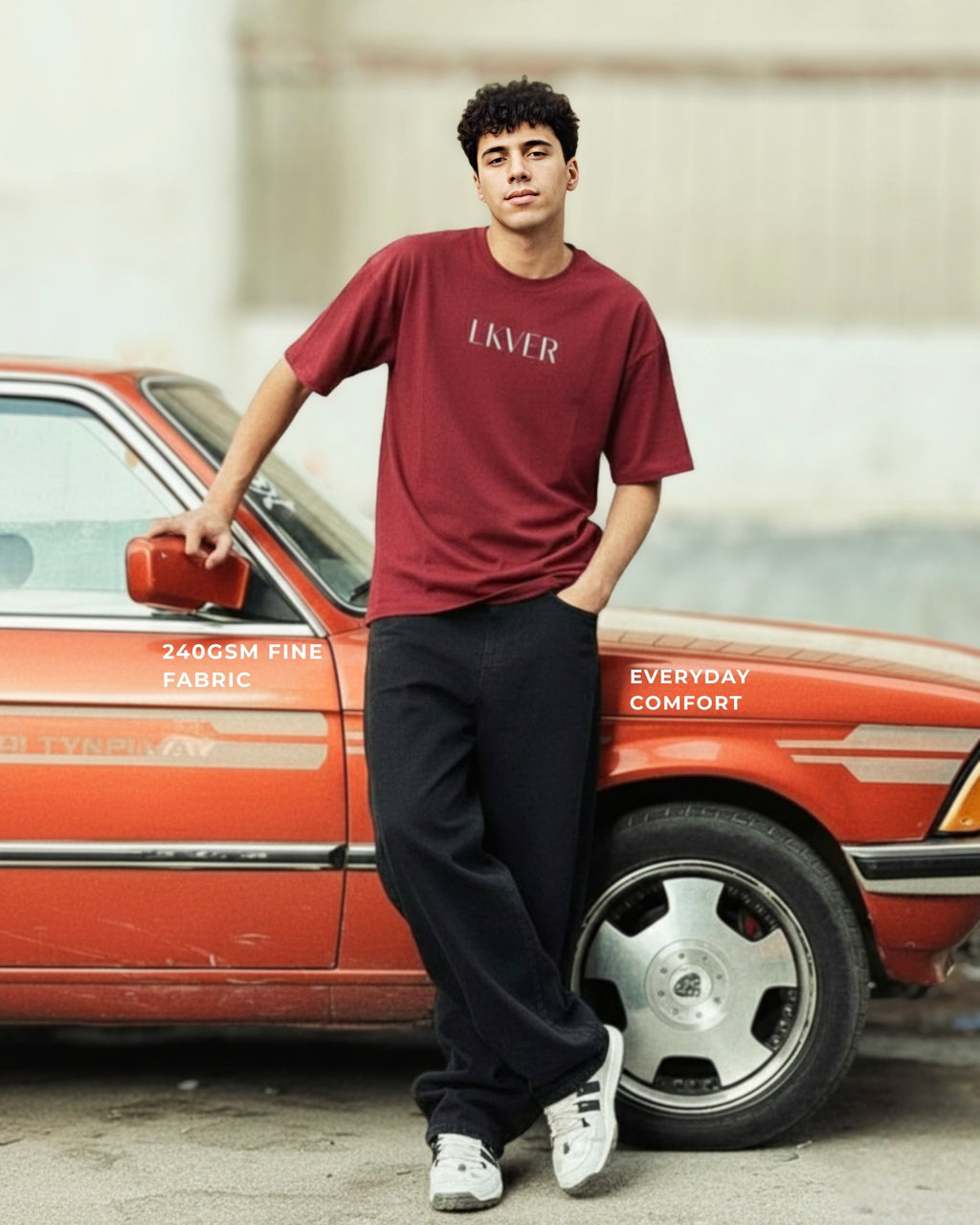 Monarch Maroon Unisex Oversized T-Shirt