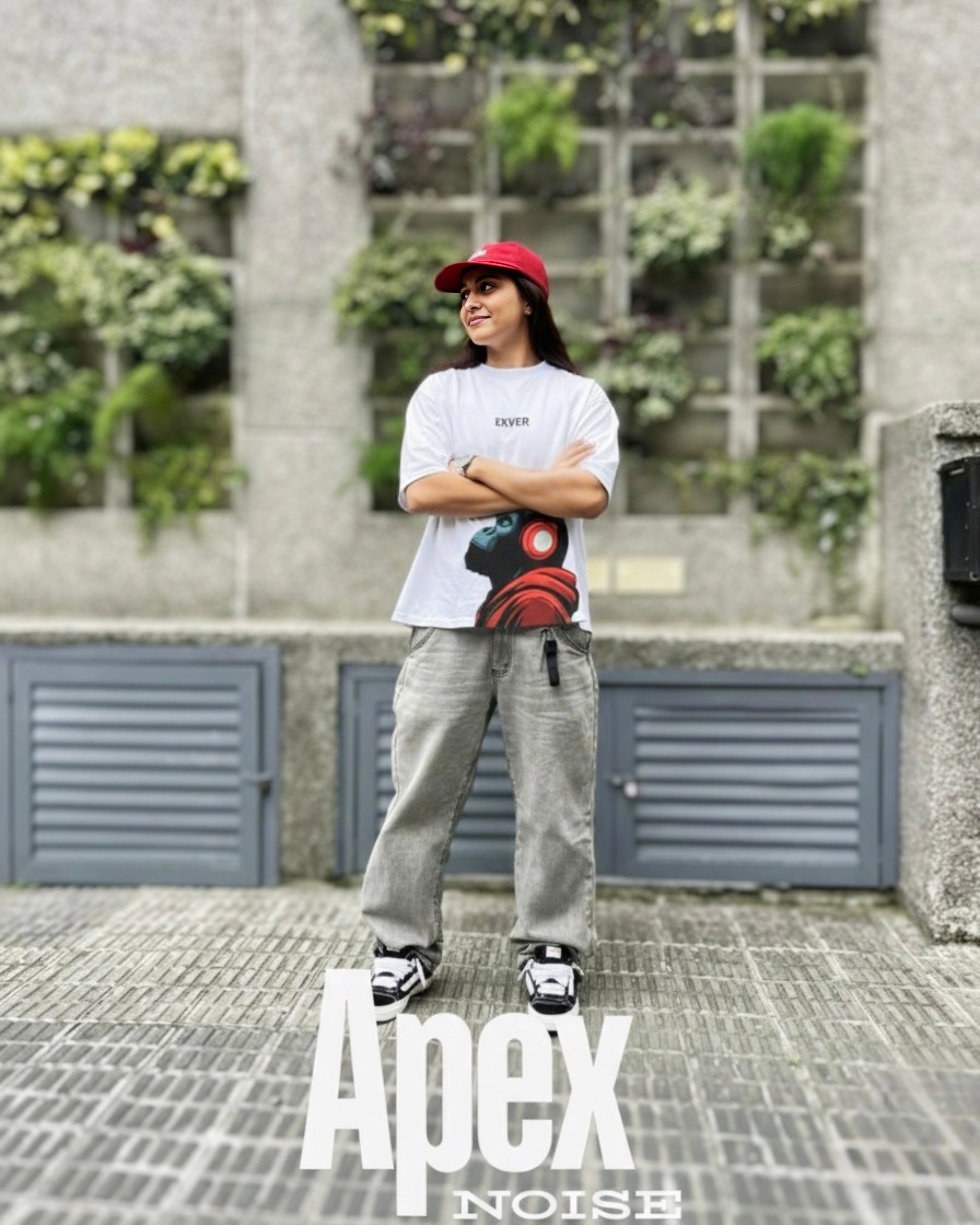 Apex Noise Unisex Oversized T-Shirt - White