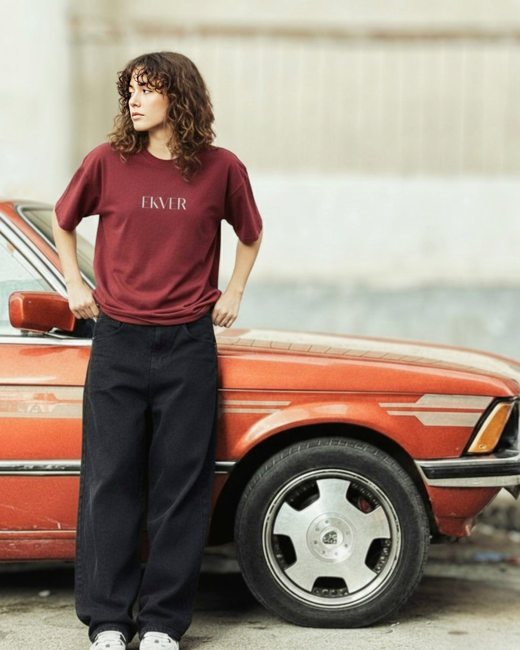Monarch Maroon Unisex Oversized T-Shirt