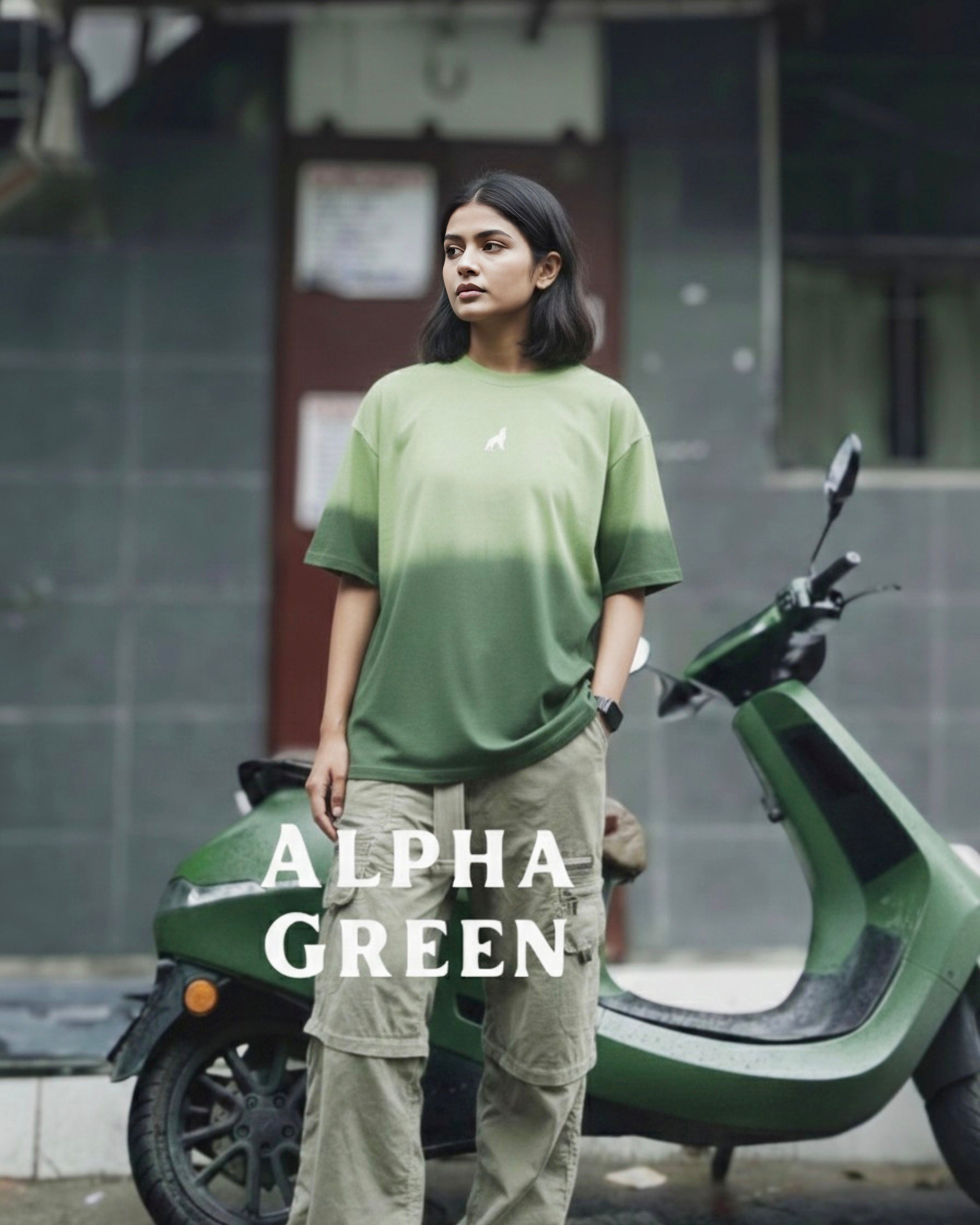 Alpha Green Unisex Oversized T-Shirt