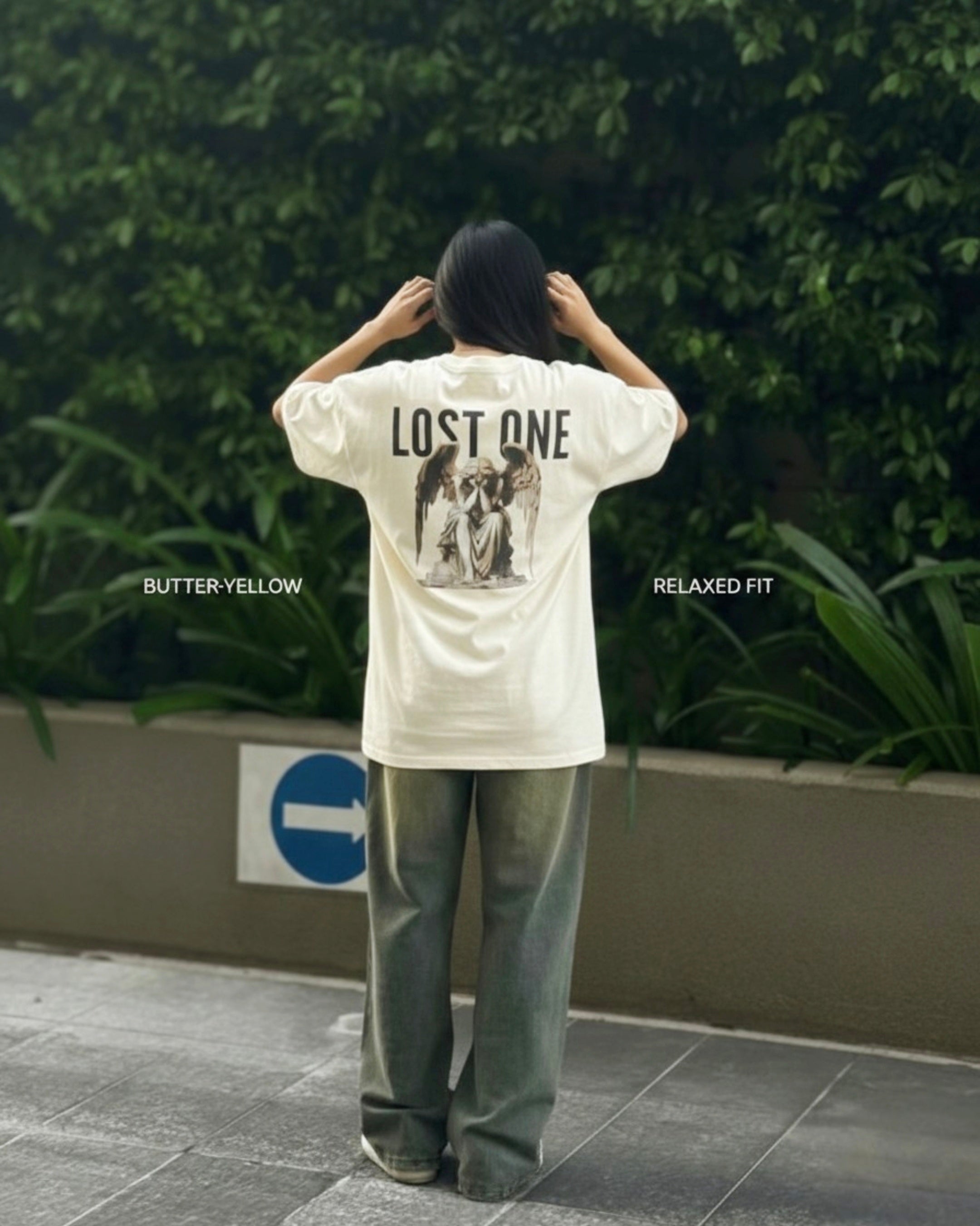 Lost One Unisex Oversized T-Shirt - Butter Yellow